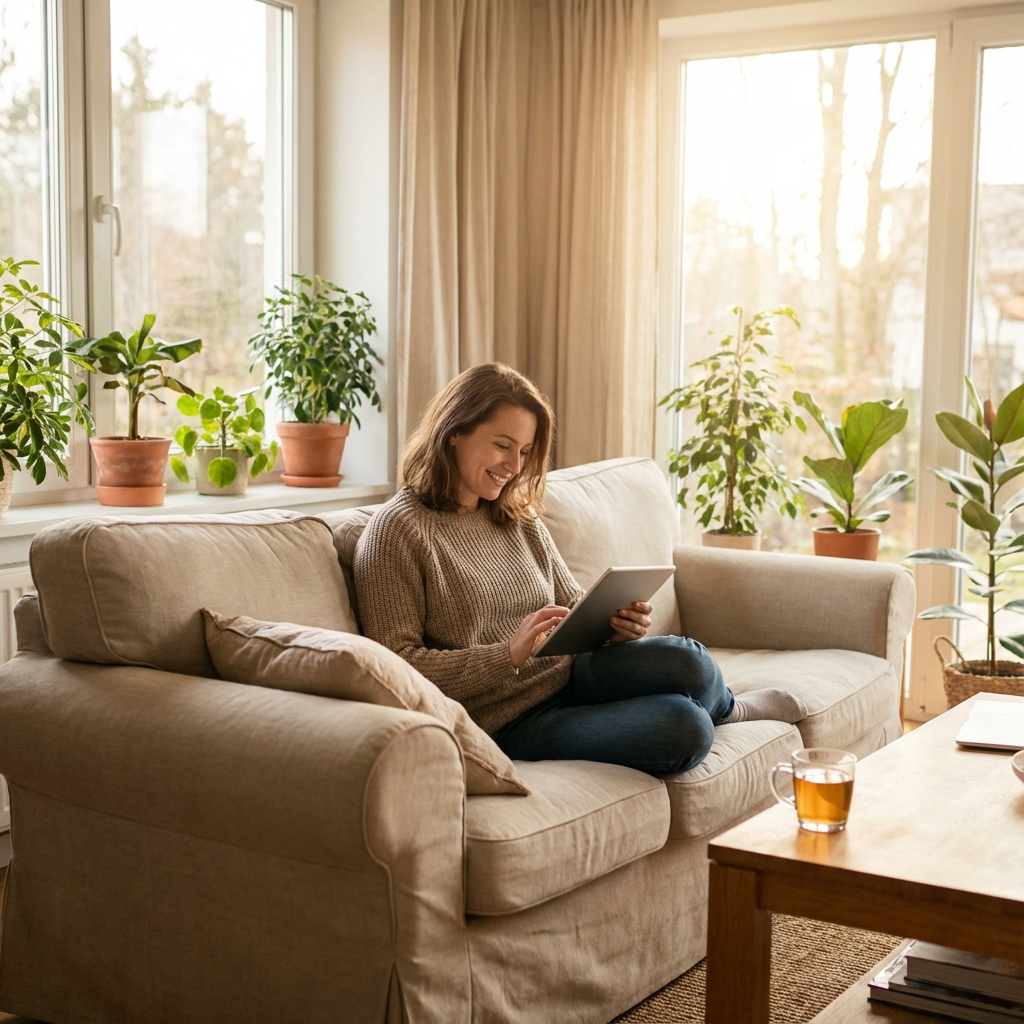 Entspanntes Einrichten mit Tablet